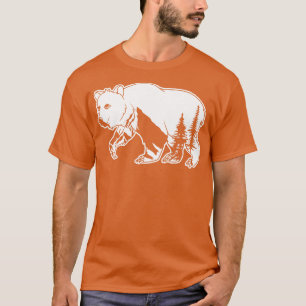 Camiseta Bear de montaña Lover Árboles Naturales Bosque Ani
