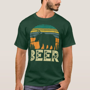 Camiseta Bear Deer Funny Beer Retro Vintage 198