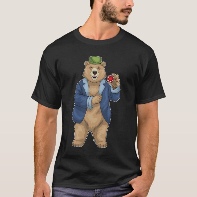 Camiseta Bear fichas de póquer (Anverso)