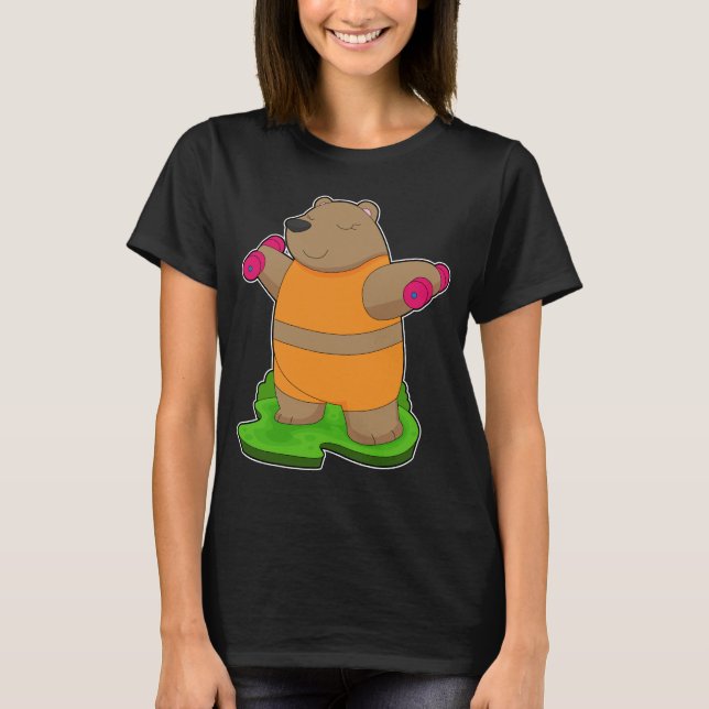 Camiseta Bear Fitness Dumbbell (Anverso)