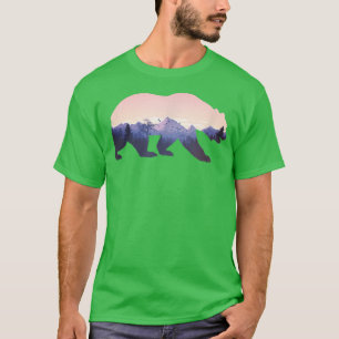 Camiseta Bear grizzly montañas diseño animal naturaleza de 