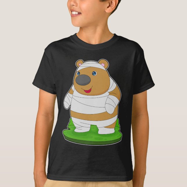 Camiseta Bear Halloween Mummy (Anverso)