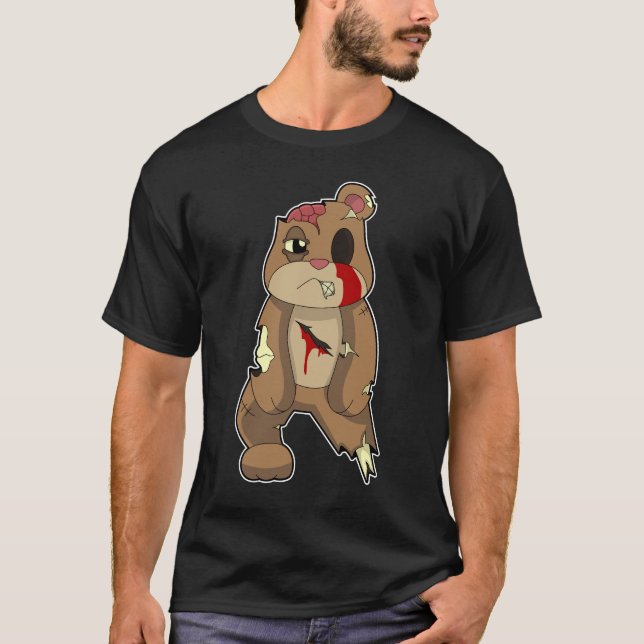 Camiseta Bear Halloween Zombie (Anverso)