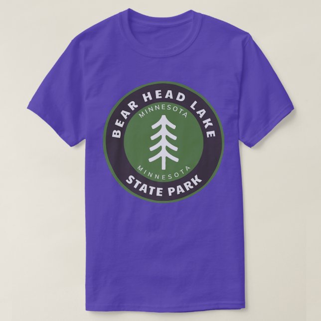 Camiseta Bear Head Lake State Park Minnesota MN Forest Tree (Diseño del anverso)