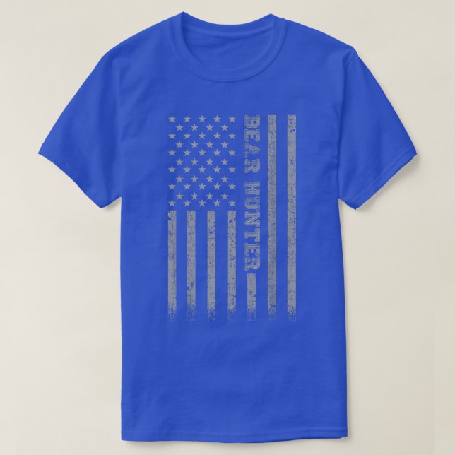 Camiseta Bear Hunter American Flag  (Diseño del anverso)
