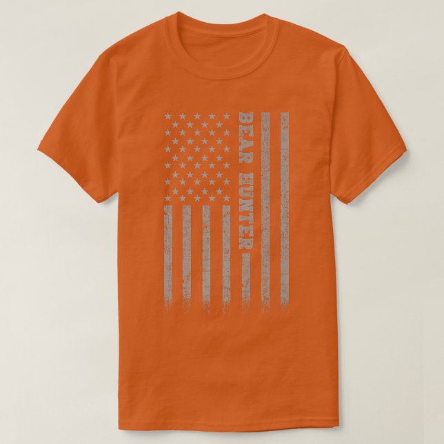 Camiseta Bear Hunter American Flag Premium 239  (Diseño del anverso)