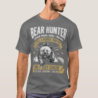 Camiseta Bear Hunter T shirt Vintage Hunting Funny Hunters