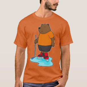 Camiseta Bear Ice Hockey Hockey Hockey Palo de Hockey sobre