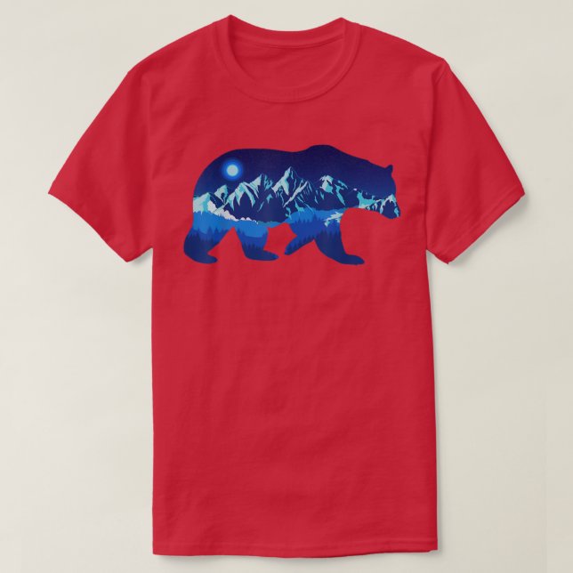 Camiseta Bear in the Mountains by Midnight  (Diseño del anverso)