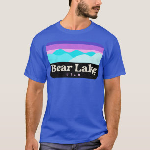Camiseta Bear Lake Utah Camping Insignia Retro TShirt