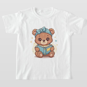 Camiseta Bear leyendo un libro