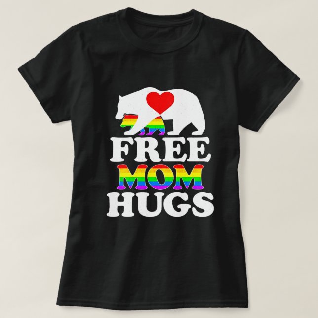 Camiseta Bear Mama Free Mom Hugs (Diseño del anverso)
