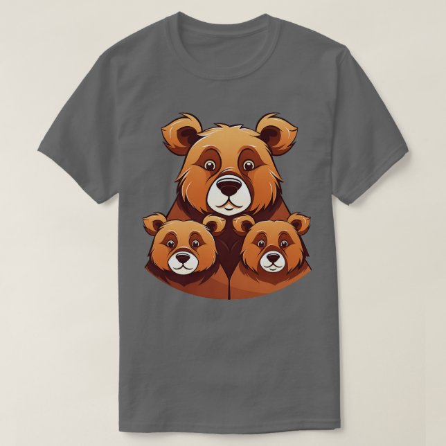 Camiseta Bear Mama Tío Papa Padres 2 (Diseño del anverso)