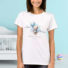 Camiseta Bear mami Watercolor Teddy Bear Baby Shower