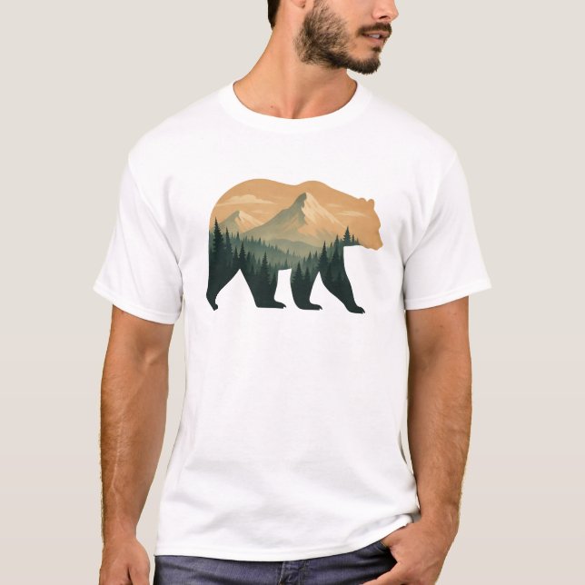 Camiseta Bear Men's Basic T-Shirt (Anverso)