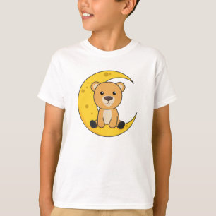 Camiseta Bear Moon Buenas Noches Moon Llevar Animales Cutos