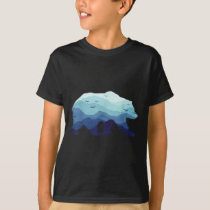 Camiseta Bear Nature Mountains Camping Camping Grizzly Camp