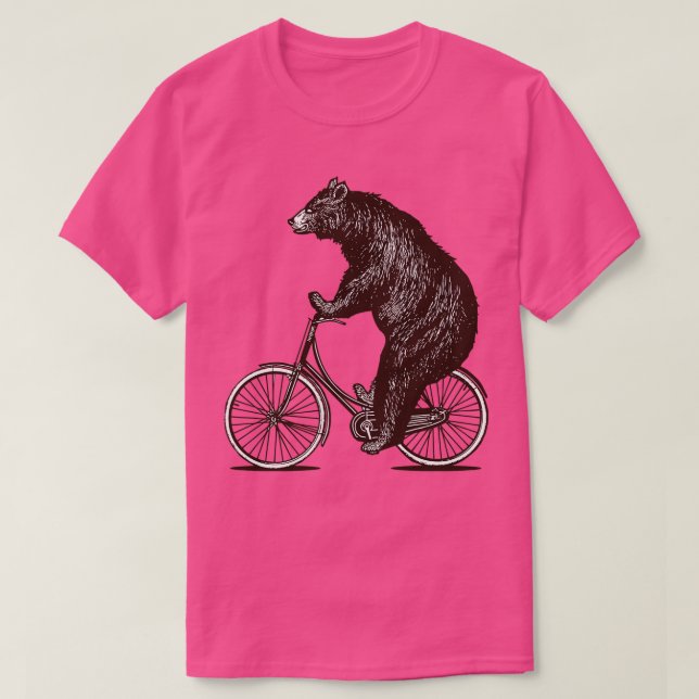 Camiseta Bear on Bike  (Diseño del anverso)