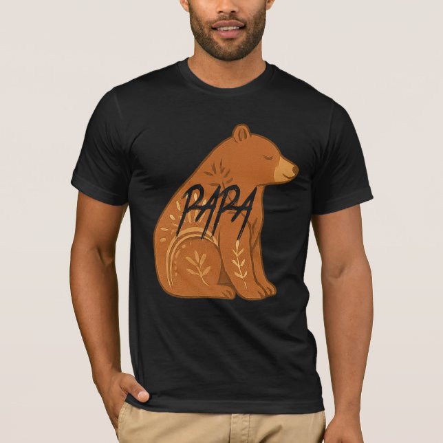 Camiseta Bear Papa T-Shirt, (Anverso)