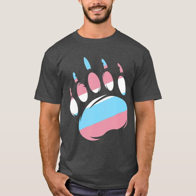 Camiseta Bear Paw ransgender Mom hace regalos de Orgullo (Anverso)