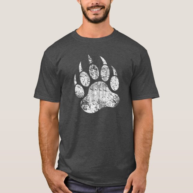 Camiseta Bear Pride Grunge Bear Paw (Anverso)