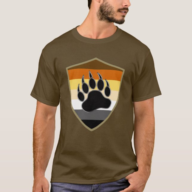 Camiseta Bear Pride Shield Bear Paw (Anverso)