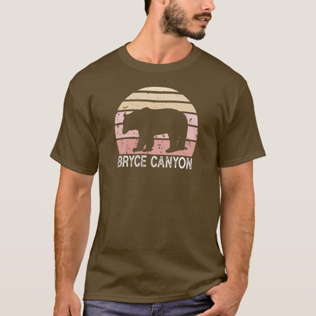 Camiseta Bear retro en el parque nacional del Cañón de Bryc (Anverso)