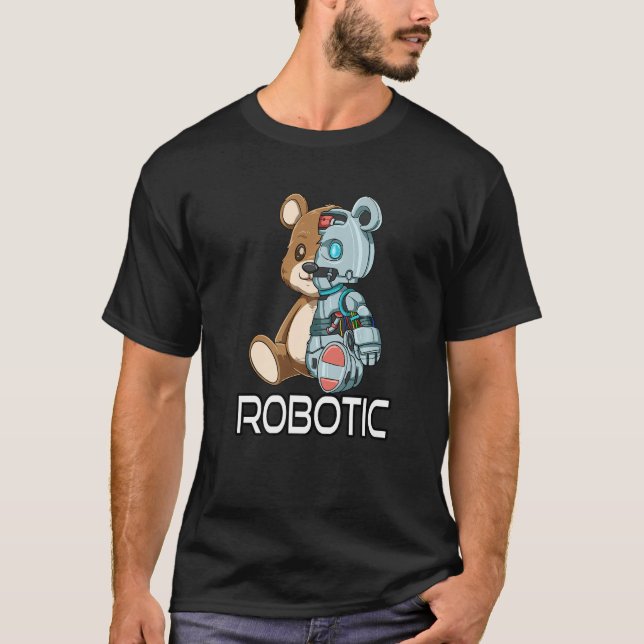 Camiseta Bear Robot Robotic Cyborg (Anverso)