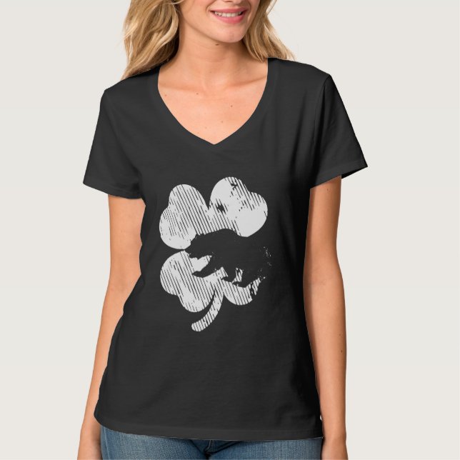 Camiseta Bear Shamrock St Patrick's Day Irish Clover Saint  (Anverso)