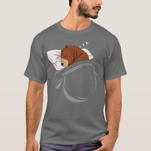 Camiseta Bear Sleeping Animal Nap Napping Slumber