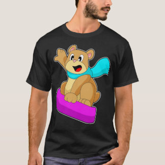 Camiseta Bear Snowboard Deportes de invierno