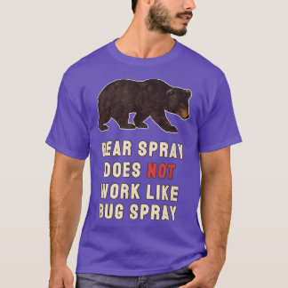 Camiseta Bear Spray Not Bug Spray Funny Camping Sayings