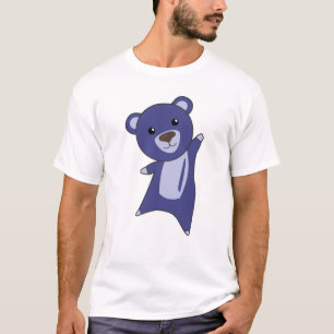 Camiseta Bear Teddy Bear Little Bear Blue Funny