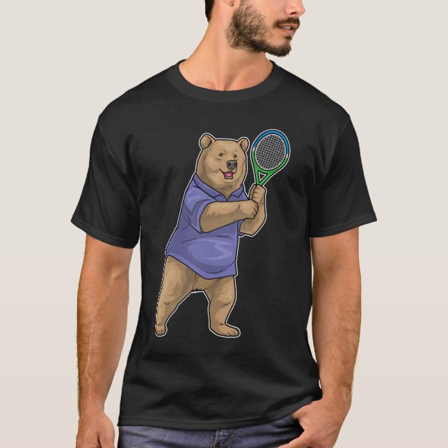 Camiseta Bear Tennis Tennis racket Sports (Anverso)