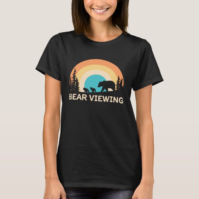 Camiseta Bear Viewing in Zoo National Park or Alaska Cruise (Anverso)
