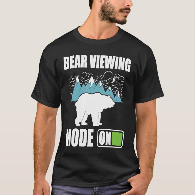 Camiseta Bear Viewing in Zoo National Park or Alaska Cruise (Anverso)