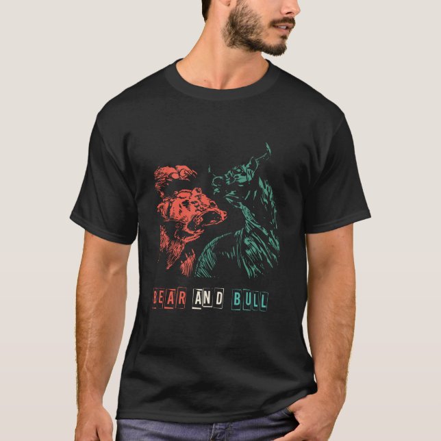Camiseta Bear vs Bull Stock Market Pro Trader (Anverso)