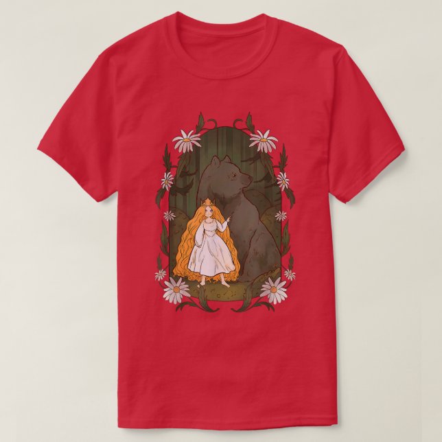Camiseta Bear Y Princess Forest Fairy (Diseño del anverso)