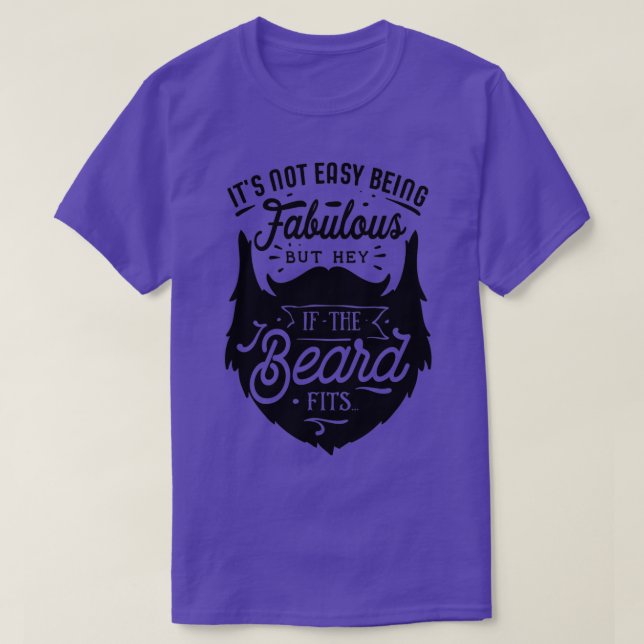 Camiseta Beard Aovers Gift Fabulous Beard (Diseño del anverso)