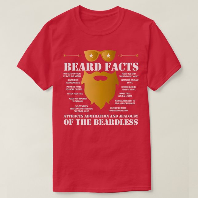 Camiseta Beard Bearded Collie Mustache Facial Hair Gift 15 (Diseño del anverso)