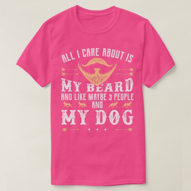 Camiseta Beard Bearded Collie Mustache Facial Hair Gift 24 (Diseño del anverso)