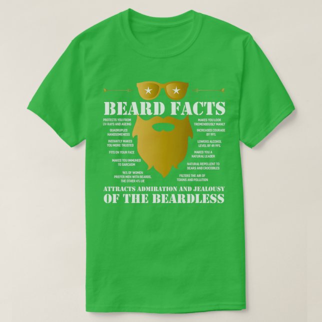 Camiseta Beard Bearded Collie Mustache Facial Hair Gift 5 (Diseño del anverso)
