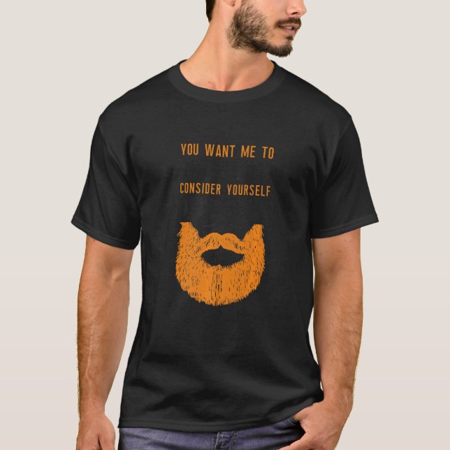 Camiseta Beard Bearded Man Ginger Beard Quieres Que Sha (Anverso)