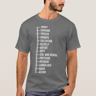 Camiseta Beard Chart
