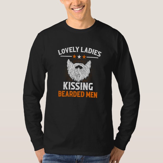 Camiseta Beard Goatee Hombres con barba Shaper Mustache (Anverso)