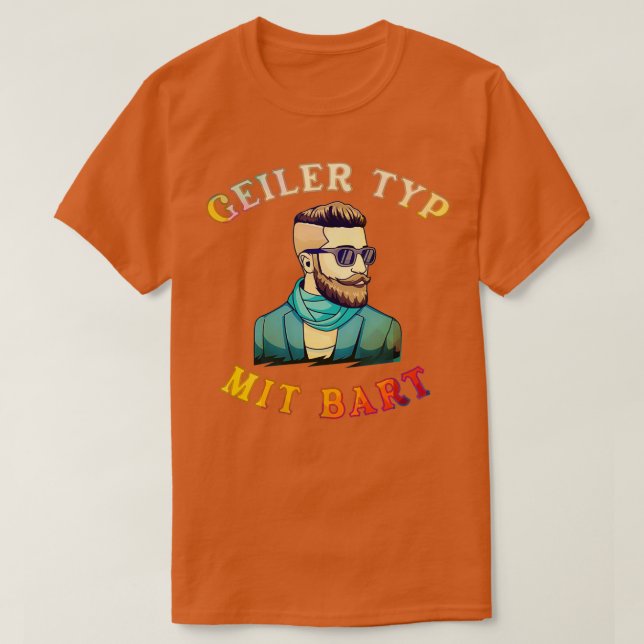 Camiseta Beard Hipster Cuidado de la barba completa 18 (Diseño del anverso)
