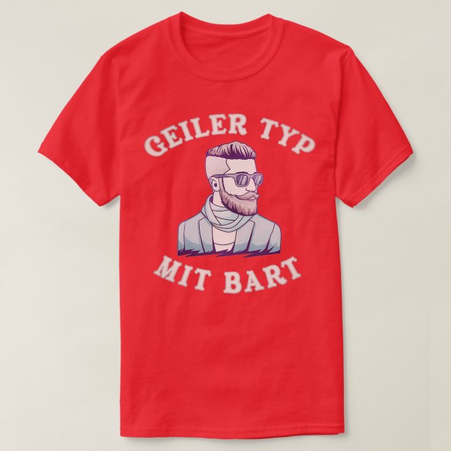Camiseta Beard Hipster Cuidado de la barba completa 21 (Diseño del anverso)