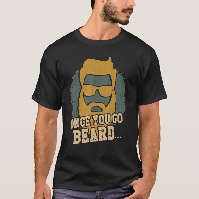 Camiseta Beard Lover - Hombre con barba una vez que te vaya (Anverso)