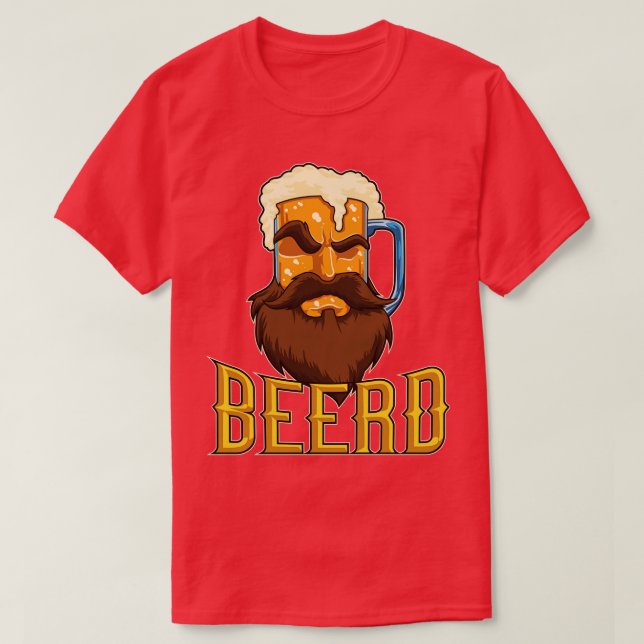 Camiseta Beard Mug Beerd Beer Lover (Diseño del anverso)