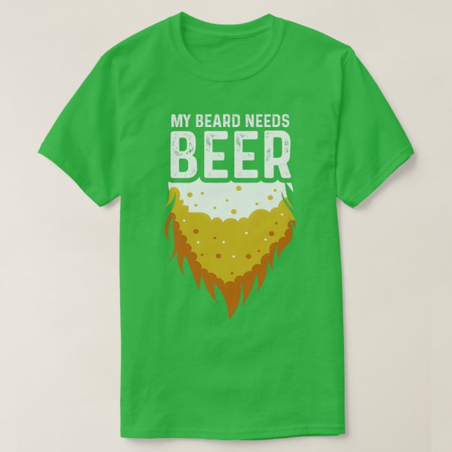 Camiseta Beard Neer Beer Alcoholic Person Gift (Diseño del anverso)